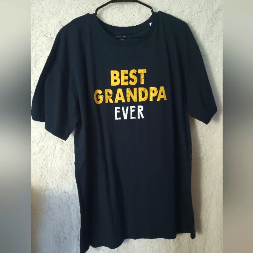 NWT Best Grandpa Ever Shirt Sleeve Shirt Men's Size Extra Large